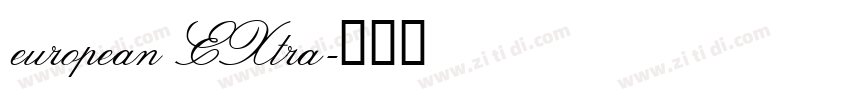 european EXtra字体转换